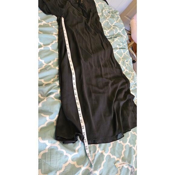 Luca Milano Size Large Black Sheer Wide Leg Pants - Picture 10 of 12